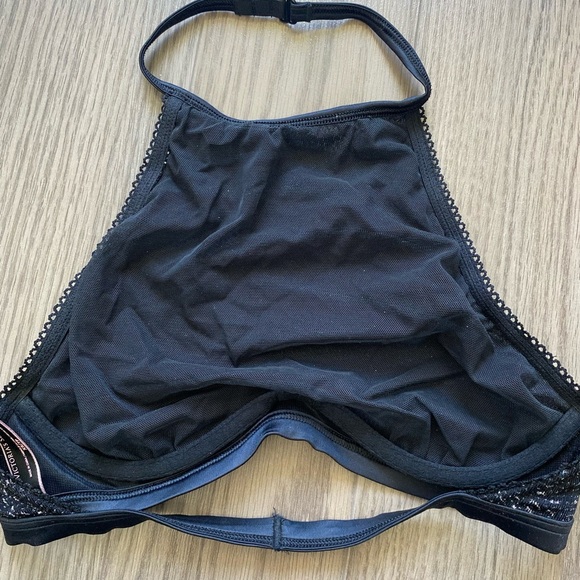 Victoria's Secret Black Halter Mesh Top - Picture 4 of 6
